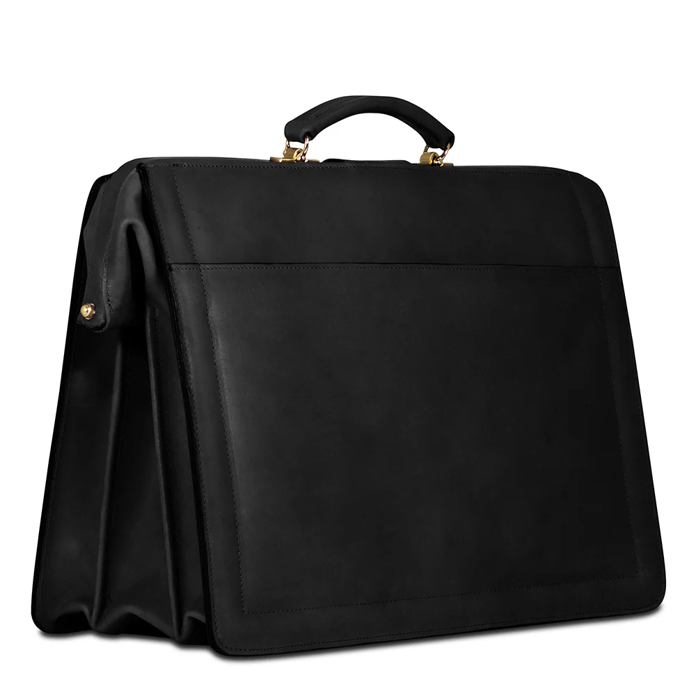 Belting Leather Classic Combination Lock Briefbag #9005 - Image 13