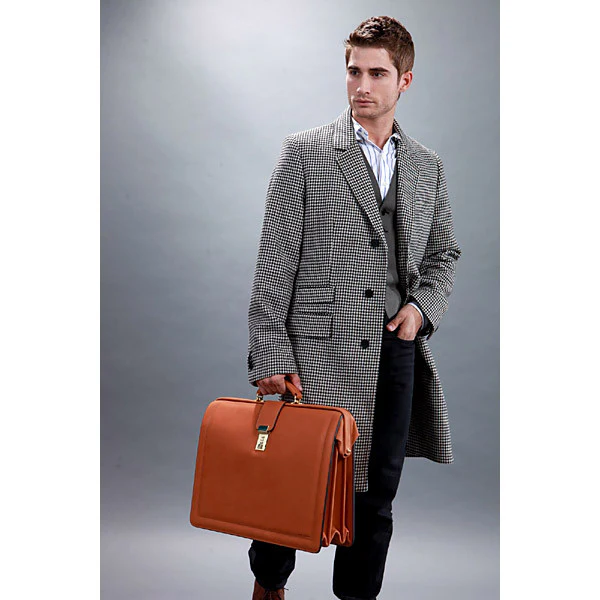 Belting Leather Classic Combination Lock Briefbag #9005 - Image 15