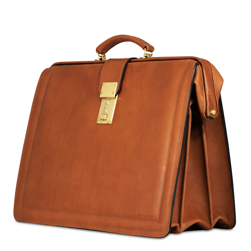 Belting Leather Classic Combination Lock Briefbag #9005 - Image 3