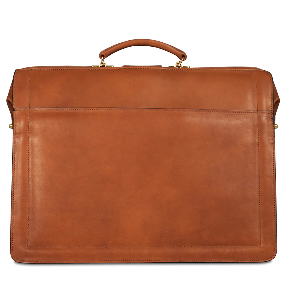 Belting Leather Classic Combination Lock Briefbag #9005 - Image 6