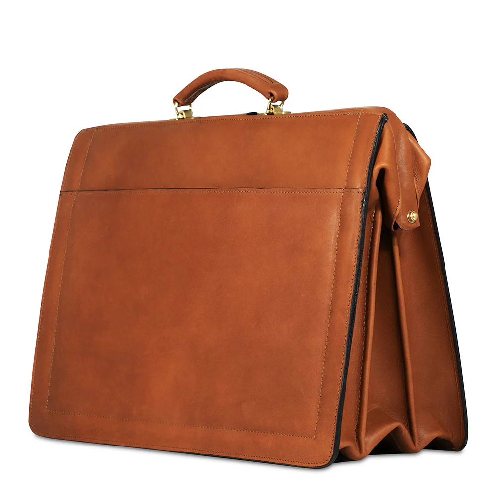 Belting Leather Classic Combination Lock Briefbag #9005 - Image 7