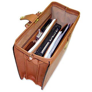 Belting Leather Classic Combination Lock Briefbag #9005 - Image 9