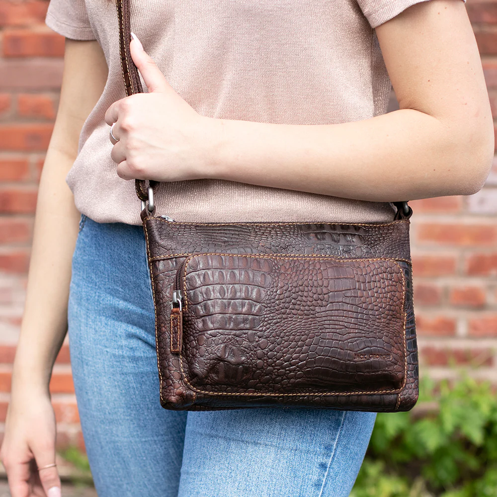 Hornback Croco Mini City Crossbody #HB810 - Image 9