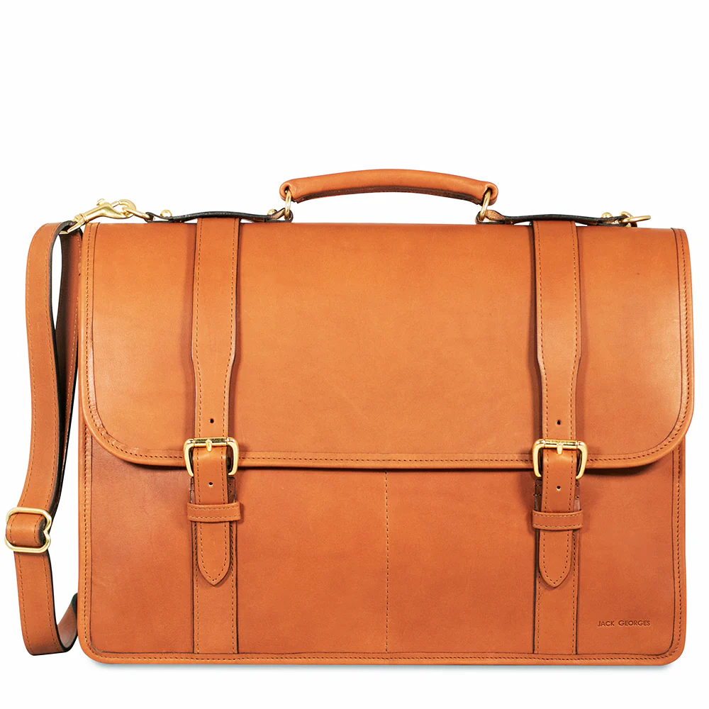University Executive Leather Briefcase #2499 - Image 5