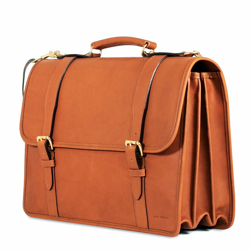 University Executive Leather Briefcase #2499 - Image 7