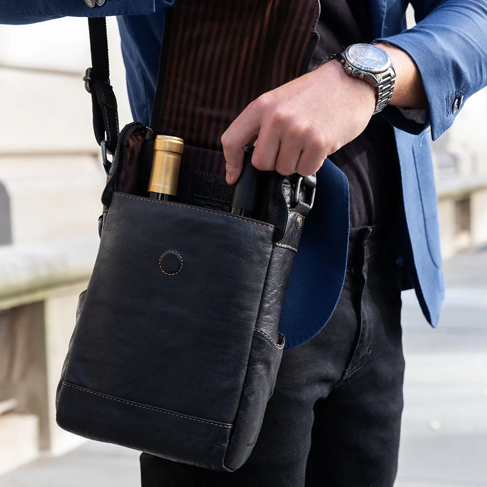Crossbody Messenger & Wine Bag #7513 - Image 15