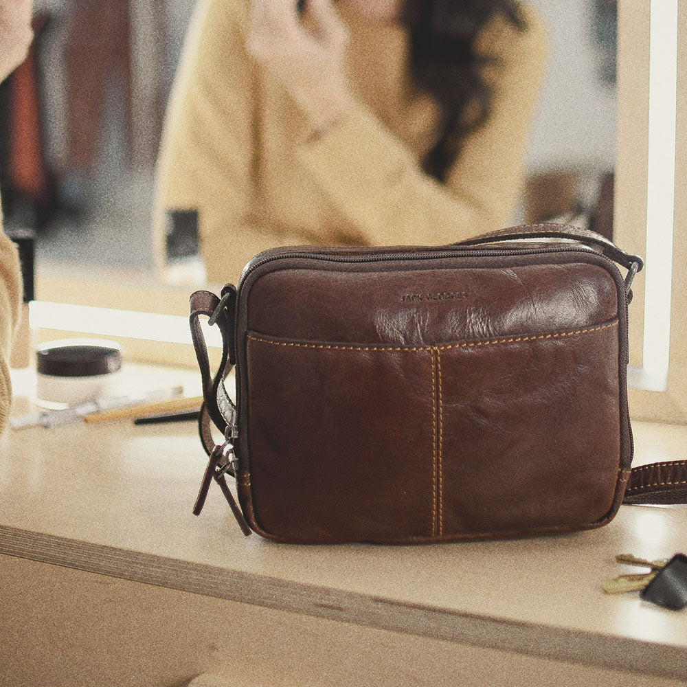 Double Zippered Crossbody Bag #7195 - Image 13