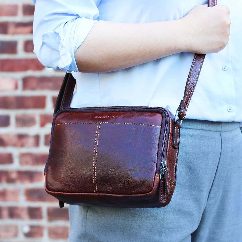 Double Zippered Crossbody Bag #7195 - Image 18