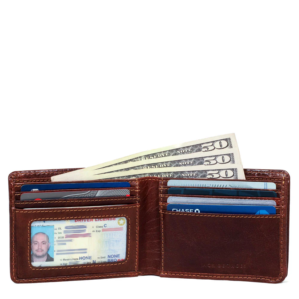 Bifold Wallet with Gusseted Currency Pocket #7731 - Image 4
