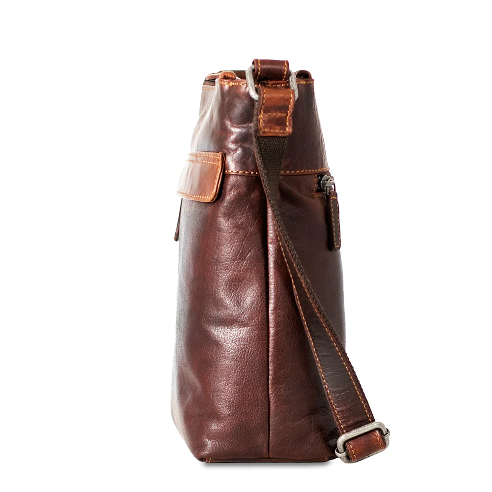 Zippered Crossbody Hobo Bag #7832 - Image 4