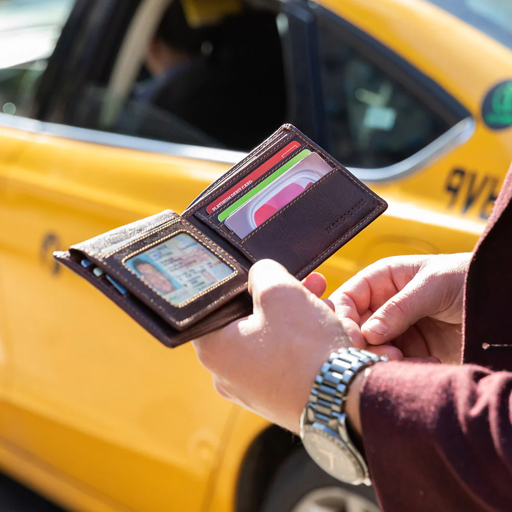 Bifold Wallet with ID Flap #7302 - Image 10