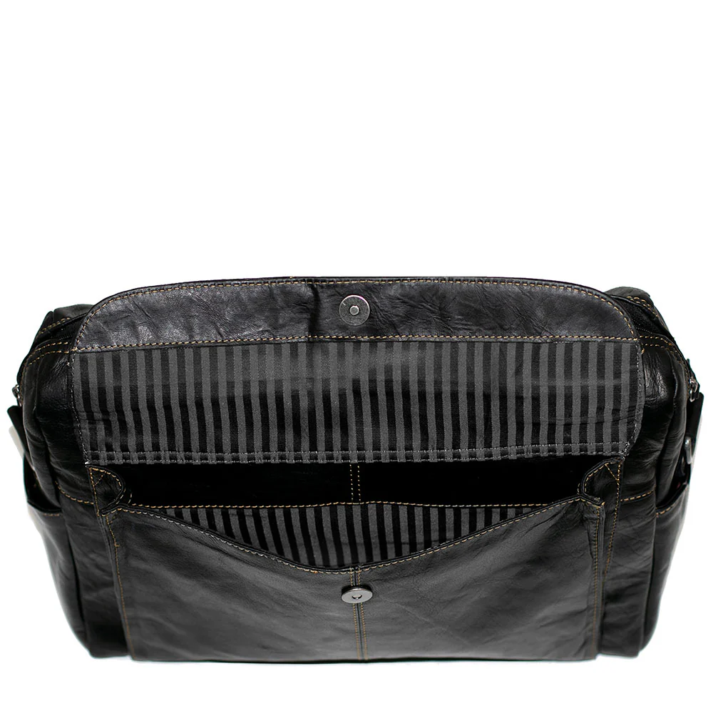 Zippered Briefcase with Front Flap Pocket #7316 - Image 10