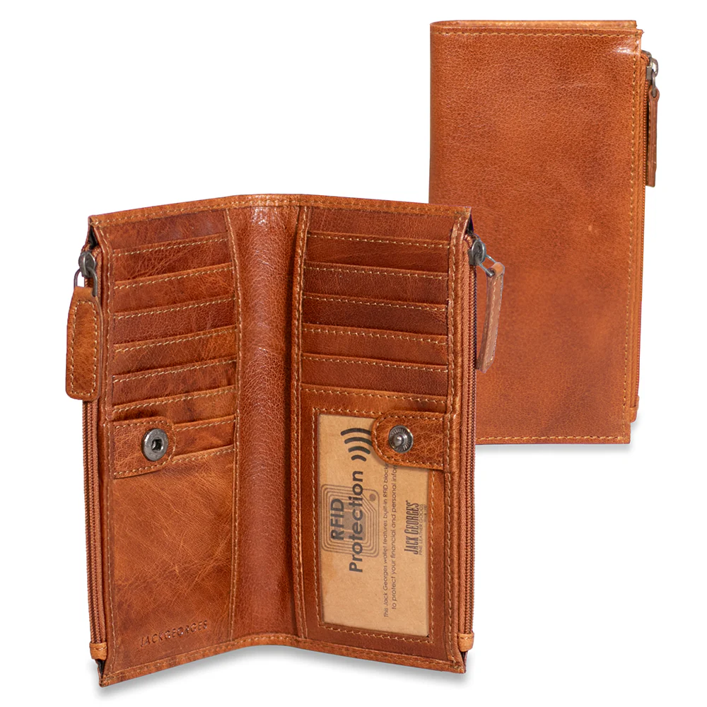 Slim Zippered Wallet #7717 - Image 3