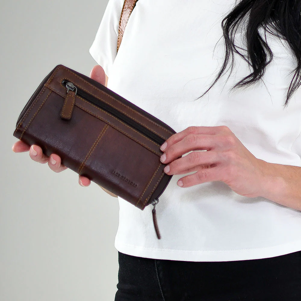 Large Zip-Around Travel Wallet #7724 - Image 21