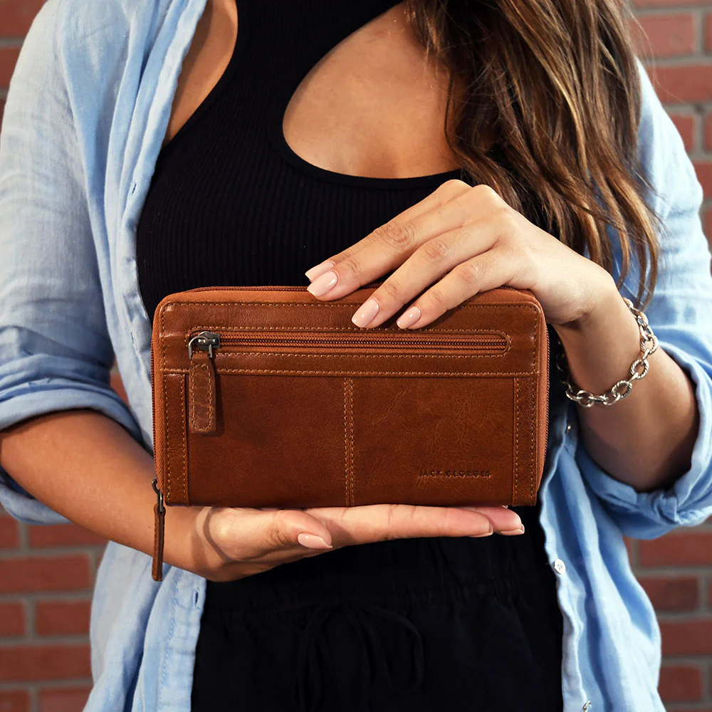 Large Zip-Around Travel Wallet #7724 - Image 22