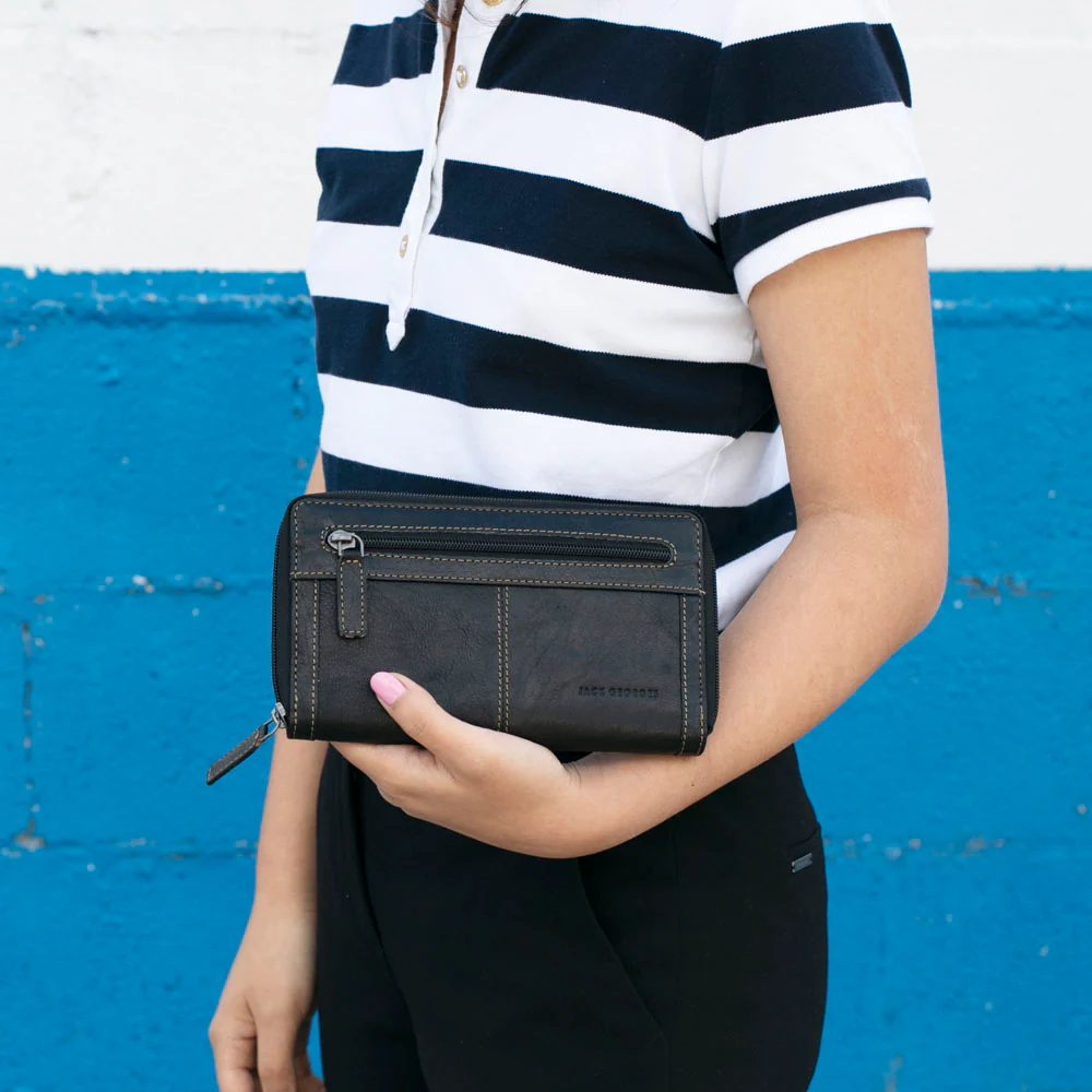 Large Zip-Around Travel Wallet #7724 - Image 23