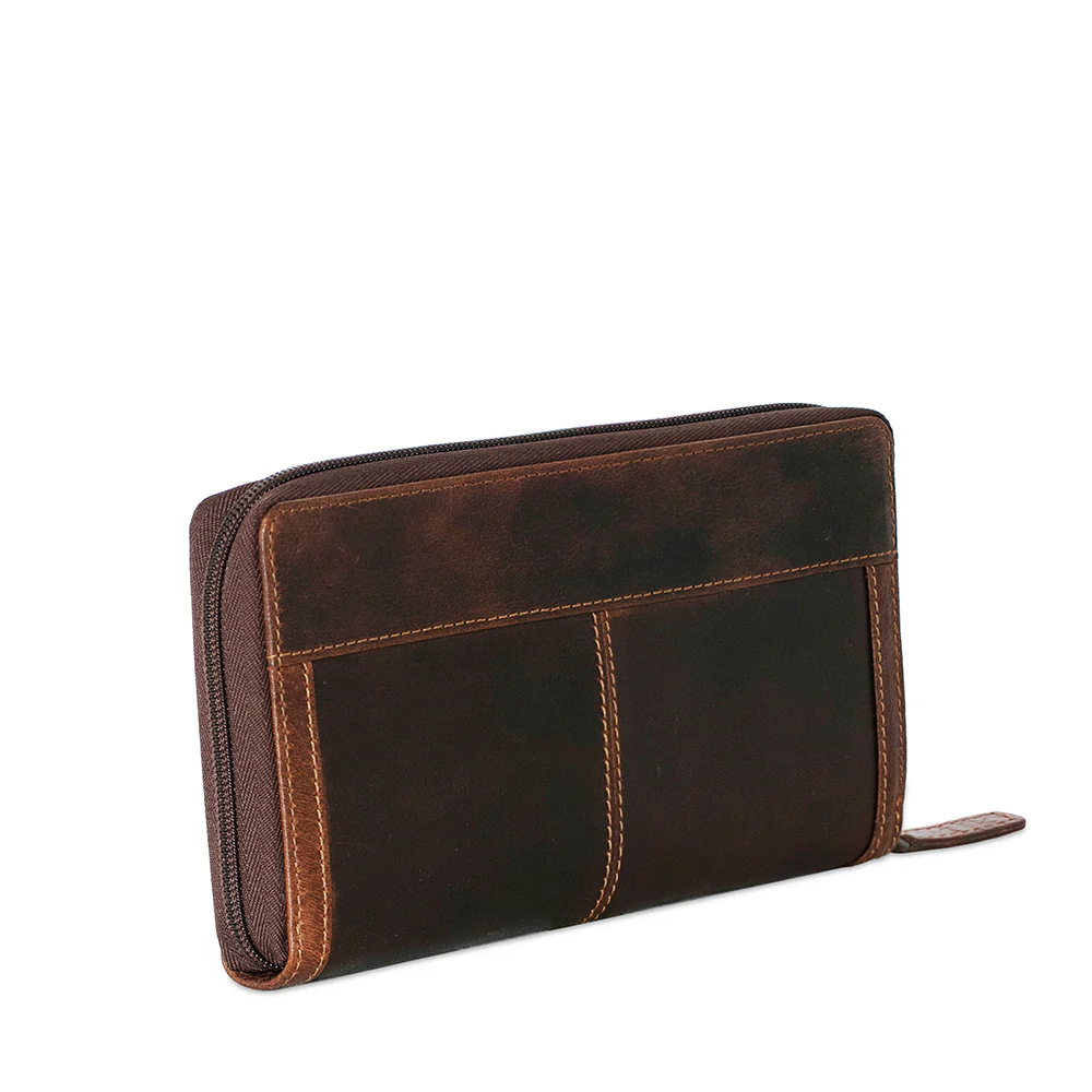 Large Zip-Around Travel Wallet #7724 - Image 7