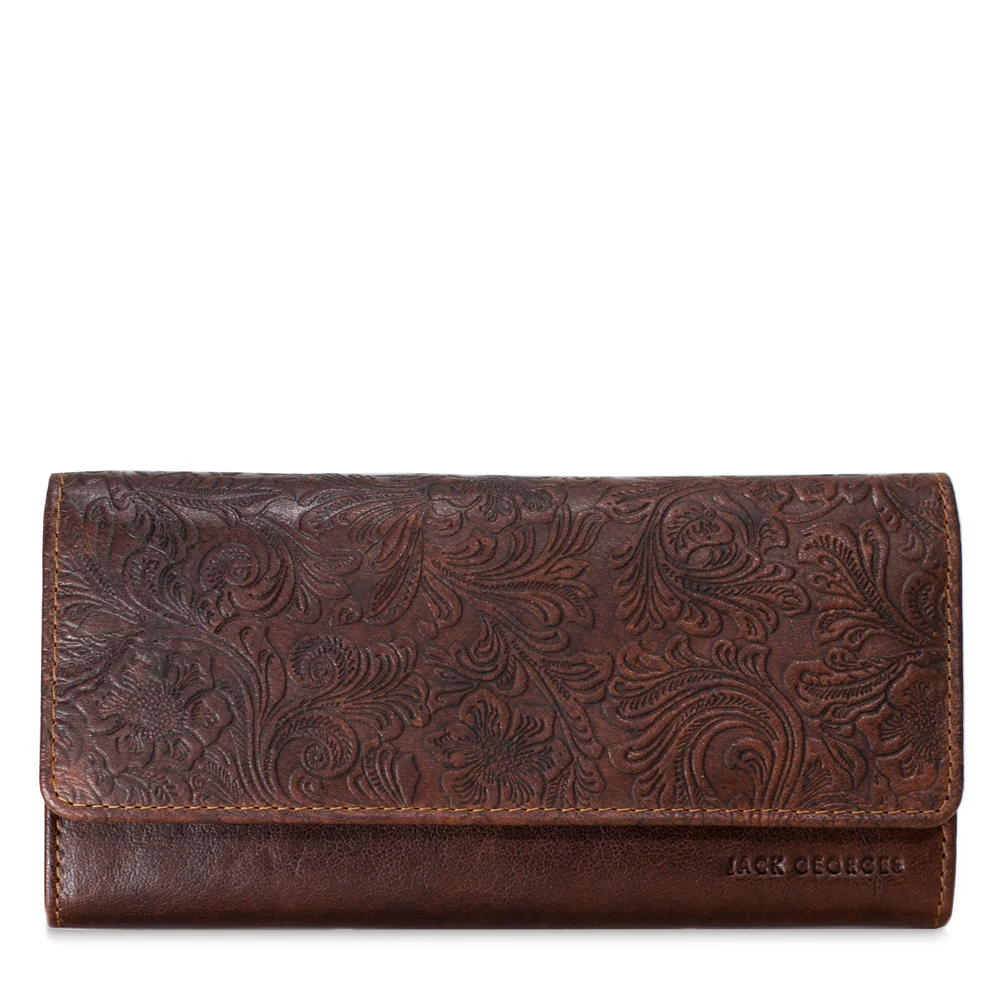 Tooled Clutch Wallet #FL726 - Image 4