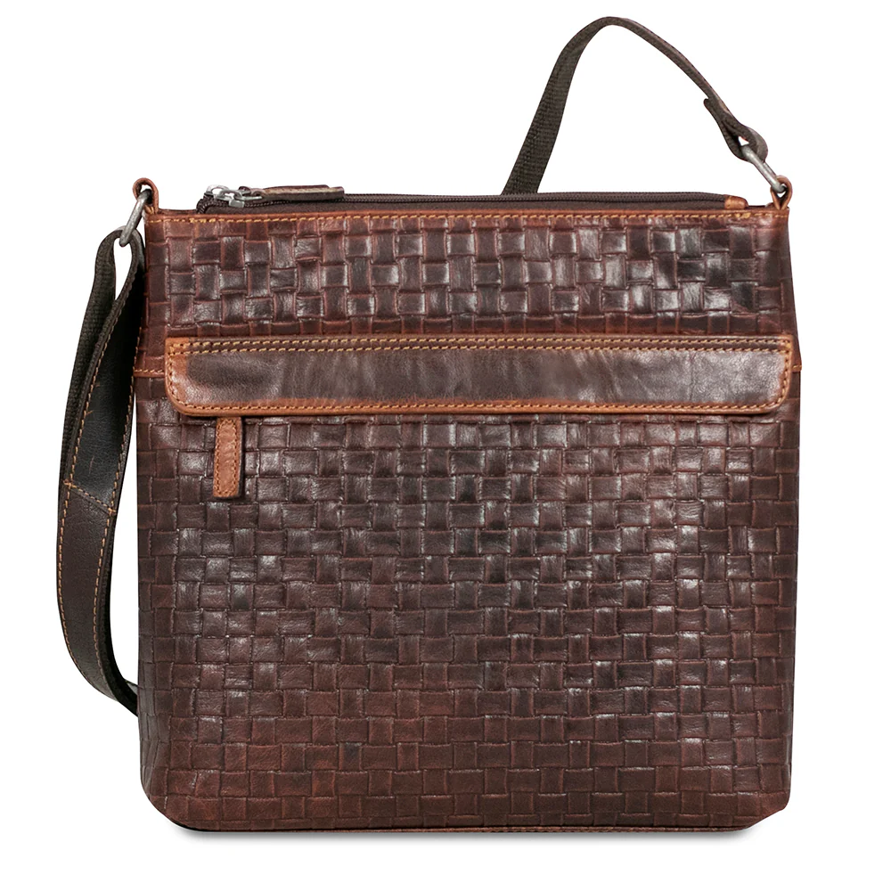 Woven Zippered Crossbody Hobo Bag #WF832 - Image 3