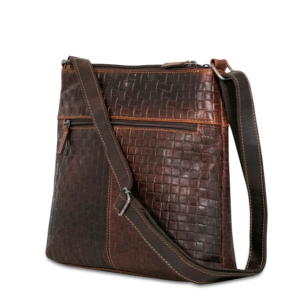 Woven Zippered Crossbody Hobo Bag #WF832 - Image 5
