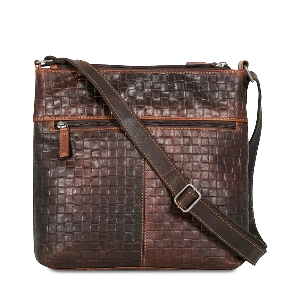 Woven Zippered Crossbody Hobo Bag #WF832 - Image 6