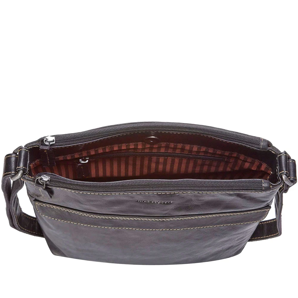 Zippered Crossbody Hobo Bag #7832 - Image 12