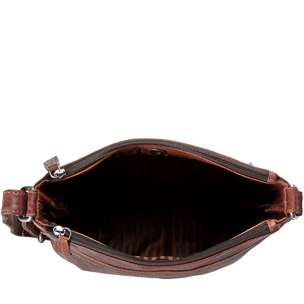 Zippered Crossbody Hobo Bag #7832 - Image 9